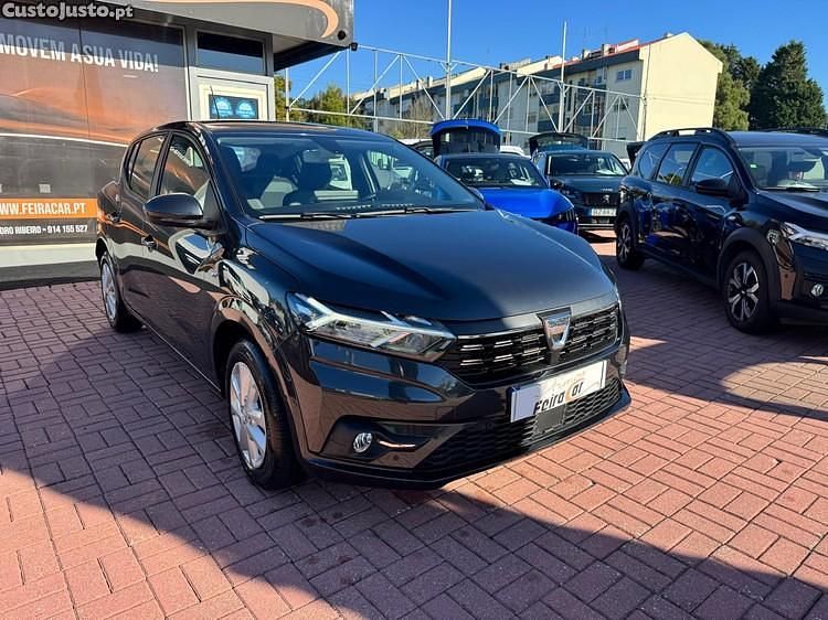 Preto Usado 2022 Dacia Sandero Comfort Citadino | € 13.990 (Preço justo) - Imagem 1/1