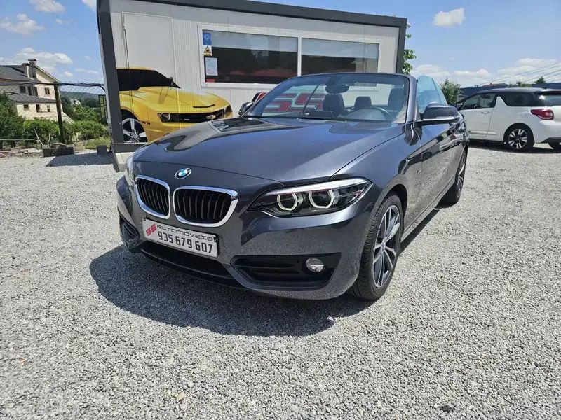 Cinza Usado 2018 BMW 218 Sport Line Cabrios | € 24.700 (Preço justo) - Imagem 1/4