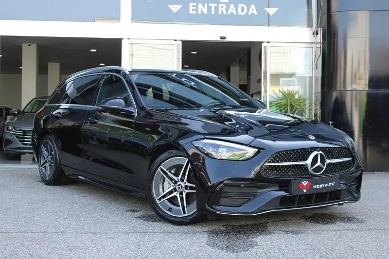 Preto Usado 2022 Mercedes C220 AMG line Carrinha | € 47.900 - Imagem 1/4