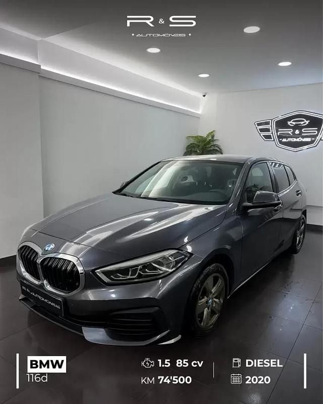 Cinzento Usado 2020 BMW 116 Citadino | € 23.000 (Preço justo) - Imagem 1/4