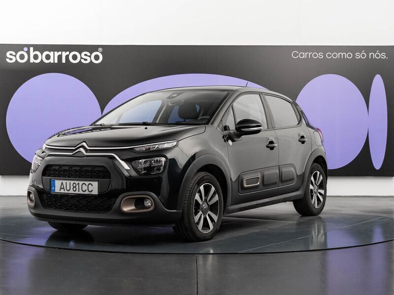 Preto Usado 2022 Citroën C3 PureTech Citadino | € 15.990 (Preço justo) - Imagem 1/4