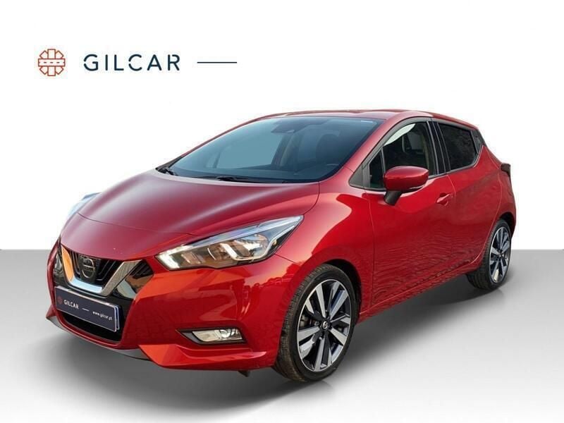 Vermelho (metalizado) Usado 2019 Nissan Micra Tekna Citadino | € 13.990 (Preço justo) - Imagem 1/4