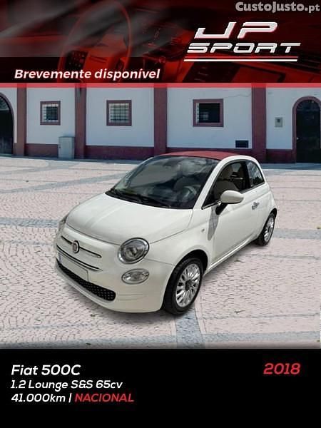 Branco Usado 2018 Fiat 500C Lounge Cabrios | € 12.500 (Preço justo) - Imagem 1/1