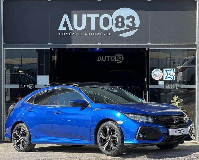Azul Usado 2018 Honda Civic Elegance Sedan | € 20.990 (Caro) - Imagem 1/1