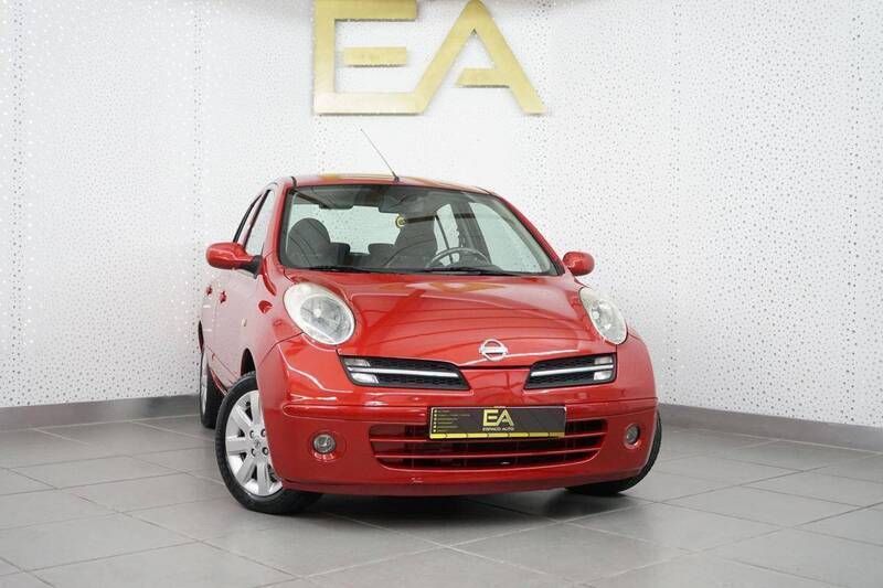 Vermelho Usado 2007 Nissan Micra Acenta Citadino | € 4.980 - Imagem 1/4