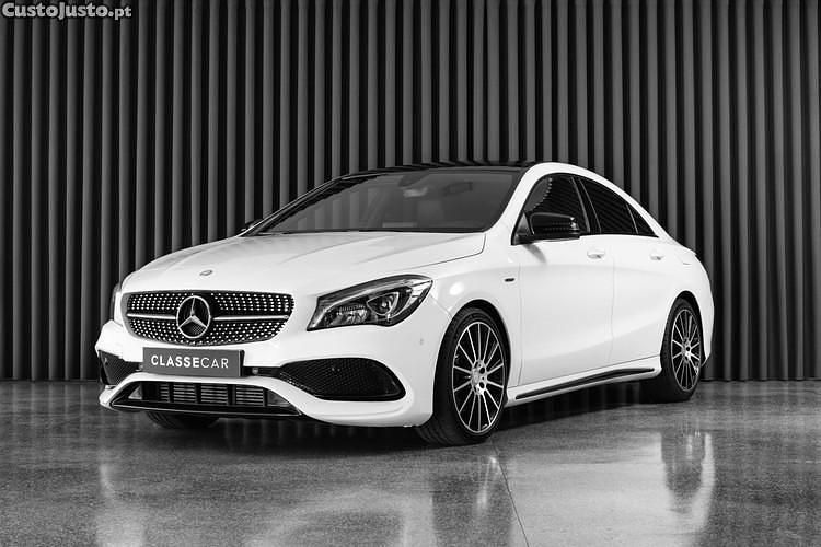 Branco Usado 2018 Mercedes CLA200 AMG line Sedan | € 25.950 (Preço justo) - Imagem 1/1