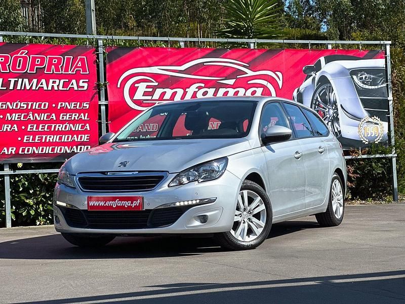 Cinza Usado 2015 Peugeot 308 Access Carrinha | € 8.450 (Preço justo) - Imagem 1/4