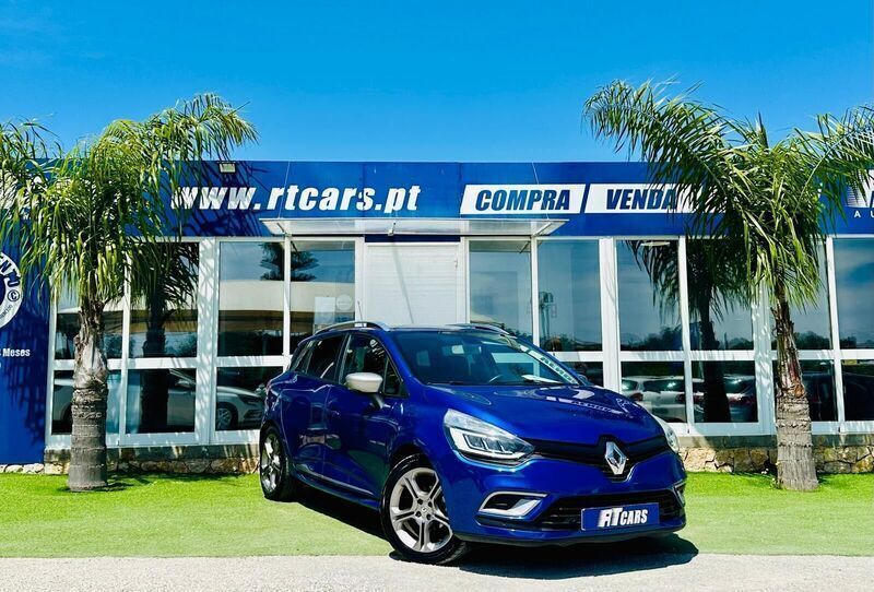 Azul Usado 2017 Renault Clio GrandTour GT-Line Carrinha | € 13.980 - Imagem 1/4