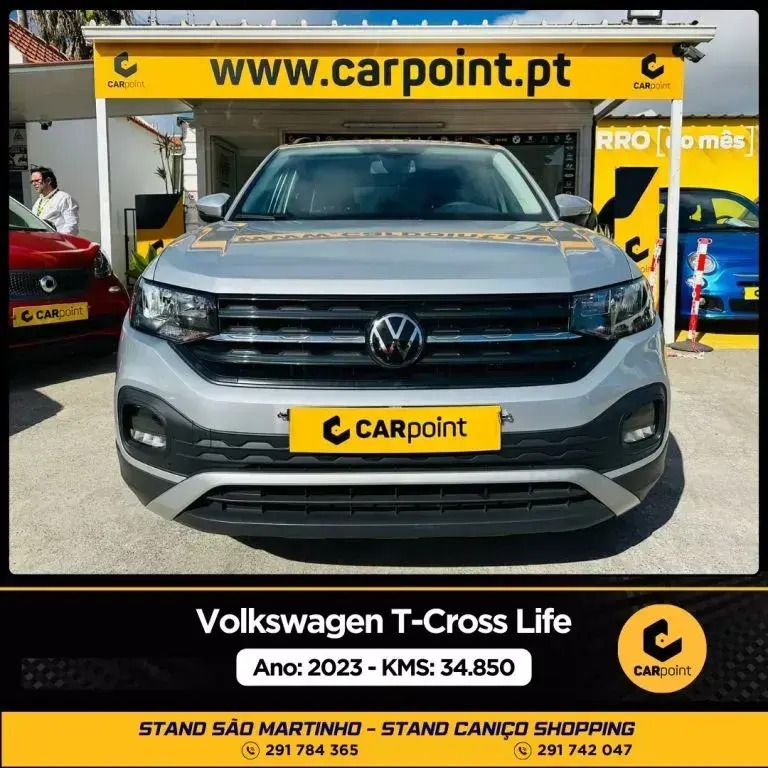 Cinzento Usado 2023 VW T-Cross Life SUV | € 22.900 (Caro) - Imagem 1/4