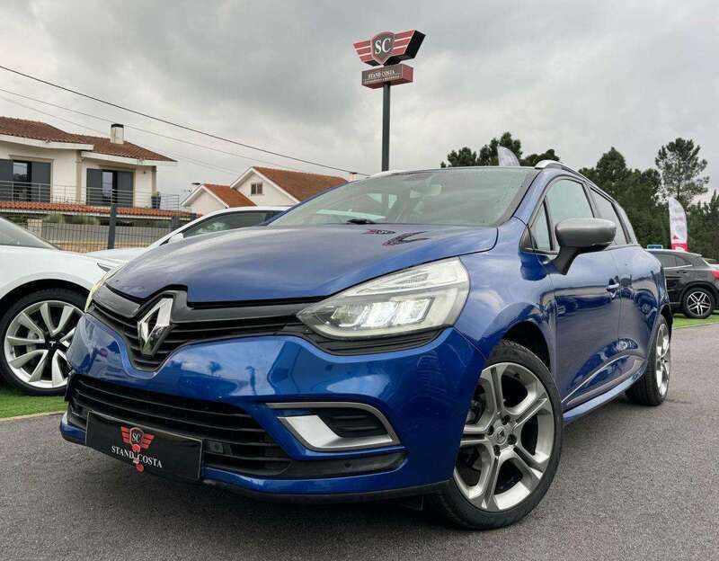 Azul Usado 2016 Renault Clio GrandTour GT-Line Carrinha | € 12.750 - Imagem 1/4