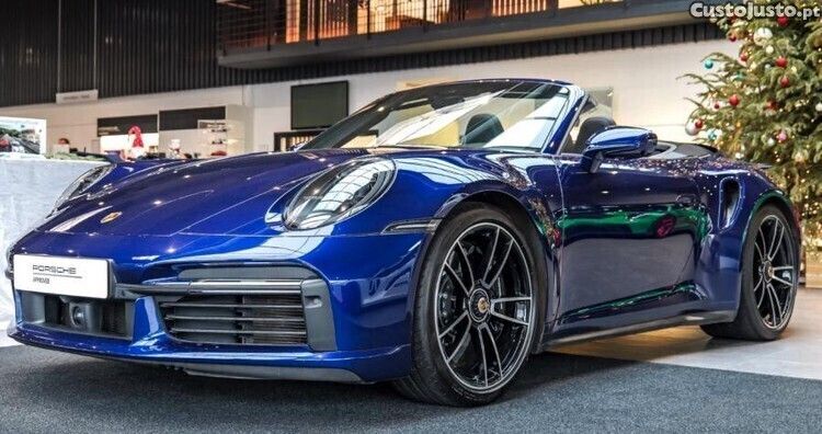Azul Usado 2020 Porsche 911 Turbo S Cabrios | € 222.900 - Imagem 1/1