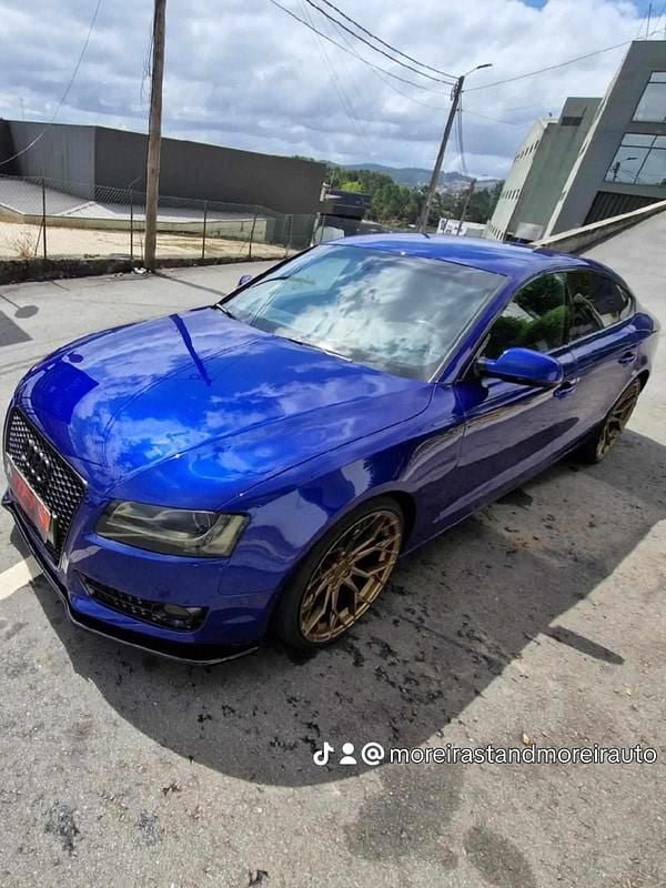 Azul Usado 2010 Audi A5 Sportback | € 19.750 - Imagem 1/4