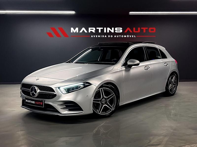 Cinza Usado 2019 Mercedes A200 AMG line | € 25.990 (Preço elevado) - Imagem 1/4