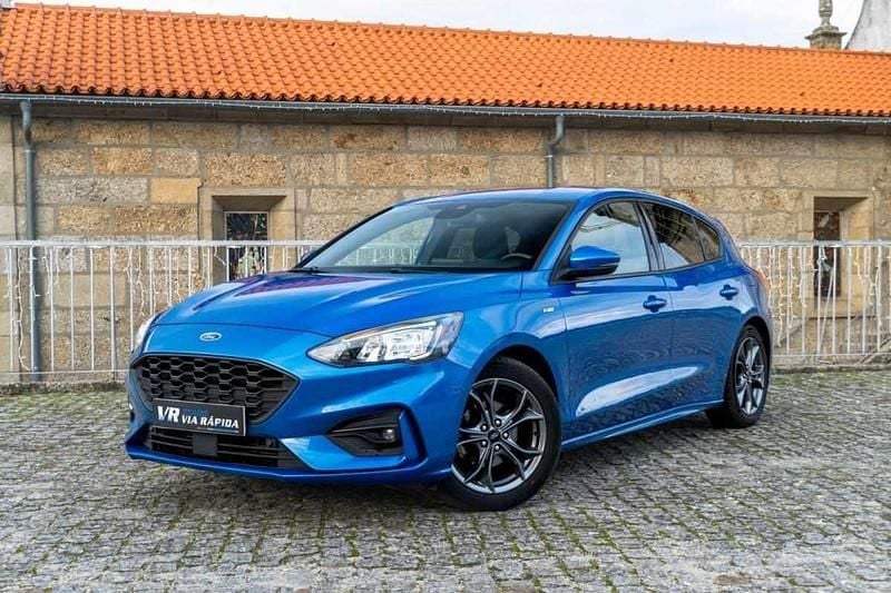 Azul Usado 2020 Ford Focus ST-Line | € 16.990 (Preço justo) - Imagem 1/4
