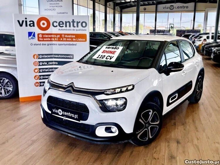 Branco Usado 2022 Citroën C3 PureTech Citadino | € 15.350 (Preço justo) - Imagem 1/1