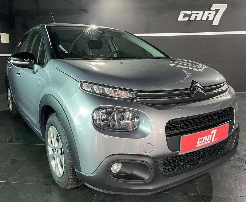Cinza Usado 2020 Citroën C3 PureTech | € 10.990 (Bom preço) - Imagem 1/4