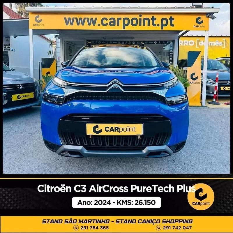 Azul Usado 2024 Citroën C3 Aircross PureTech SUV | € 21.900 (Caro) - Imagem 1/4