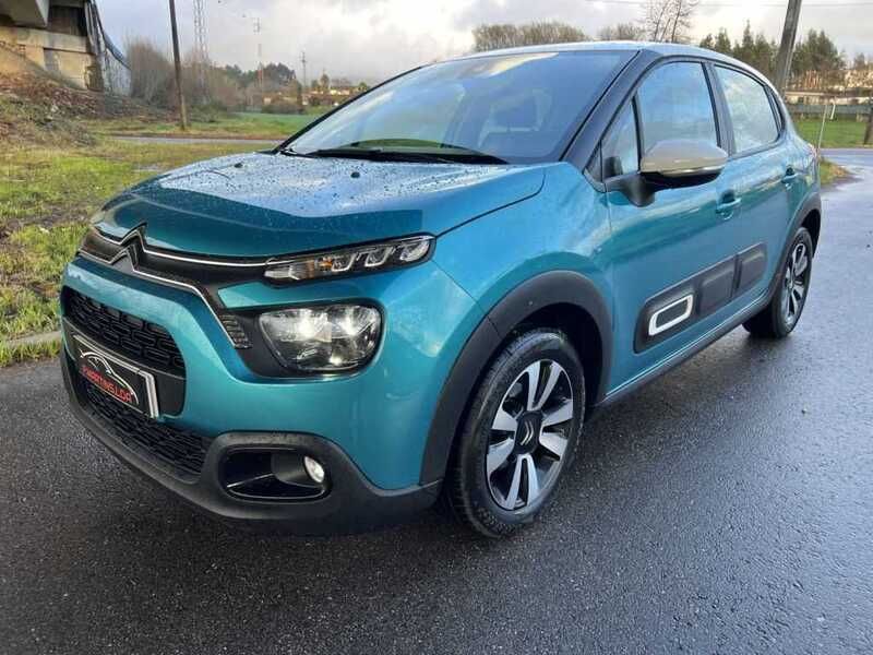 Azul Usado 2022 Citroën C3 PureTech Citadino | € 13.900 (Preço justo) - Imagem 1/4