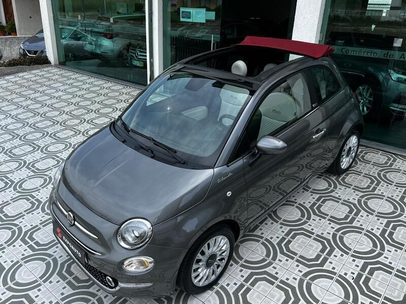 Cinzento cinzento Usado 2022 Fiat 500C Dolcevita Cabrios | € 14.950 (Preço justo) - Imagem 1/4