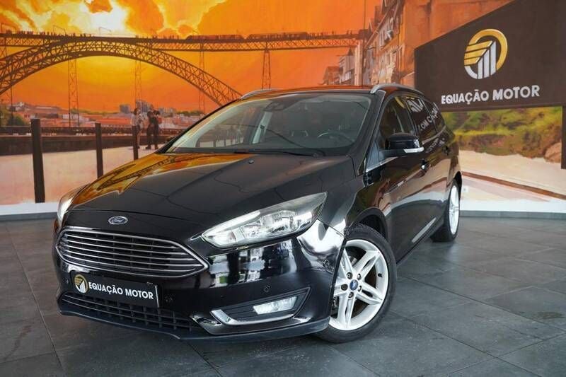 Preto Usado 2016 Ford Focus Titanium Carrinha | € 10.900 (Preço justo) - Imagem 1/4