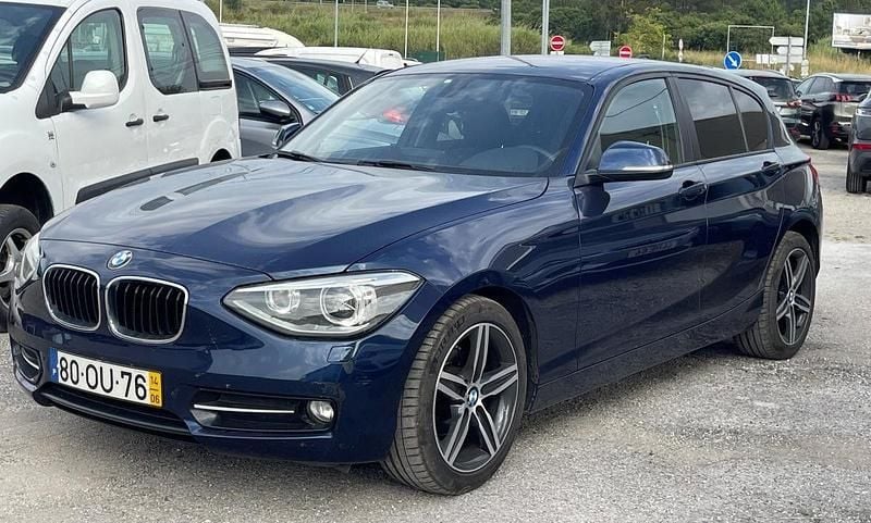 Usado BMW 118 Coupé Sport Line 143 HP (105 kW) 2014 Azul Coupé