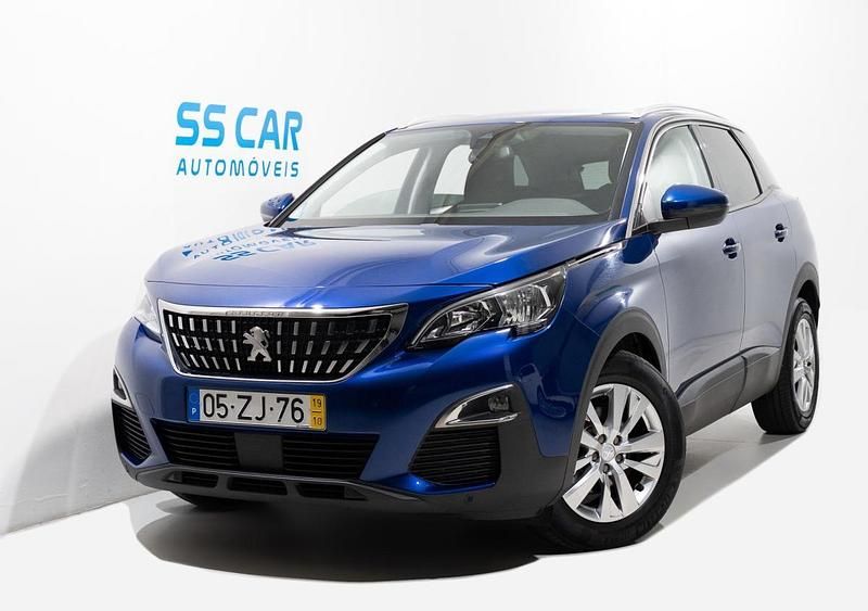 Azul Usado 2019 Peugeot 3008 Active SUV | € 15.750 (Super Preço) - Imagem 1/4