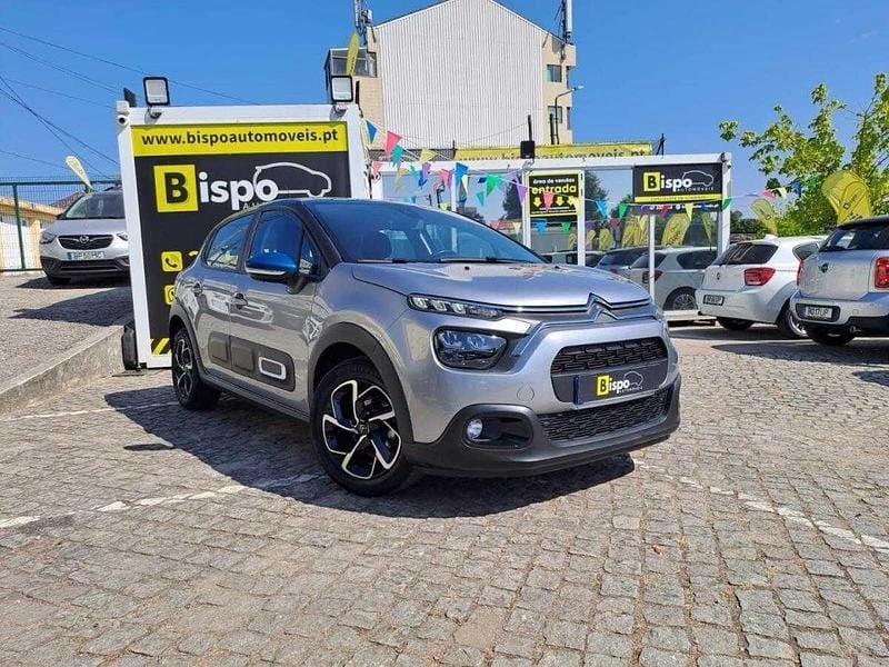 Cinza Usado 2021 Citroën C3 Feel Citadino | € 14.997 (Preço justo) - Imagem 1/4