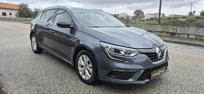 Cinza escuro Usado 2019 Renault Mégane GrandTour LIMITED Carrinha | € 8.950 (Preço justo) - Imagem 1/4