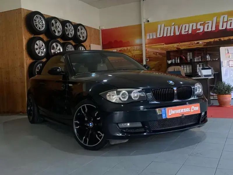 Preto Usado 2008 BMW 120 Cabriolet Cabrios | € 12.800 - Imagem 1/4