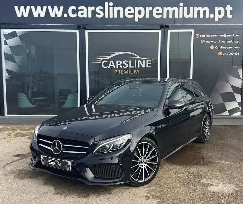 Preto Usado 2018 Mercedes C220 AMG line Carrinha | € 24.900 (Bom preço) - Imagem 1/4