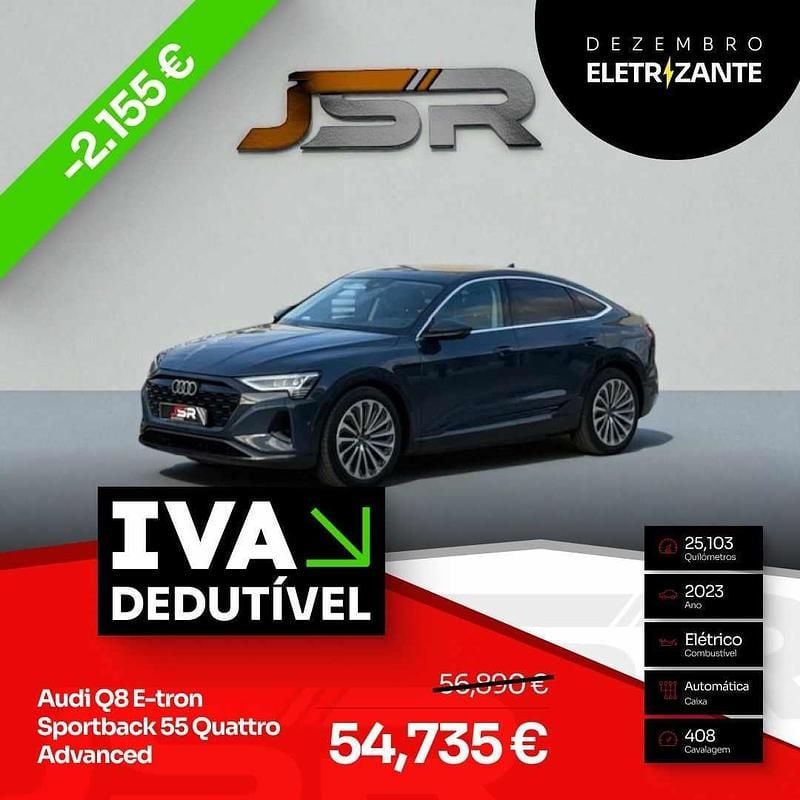 Azul Usado 2023 Audi Q8 e-tron Advanced SUV | € 54.735 (Preço justo) - Imagem 1/4