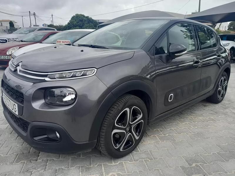 Cinza antracite Usado 2018 Citroën C3 PureTech | € 11.700 (Preço justo) - Imagem 1/4