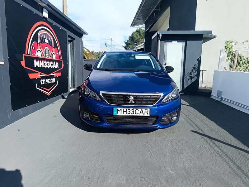 Azul Usado 2018 Peugeot 308 Style | € 12.900 (Preço justo) - Imagem 1/4