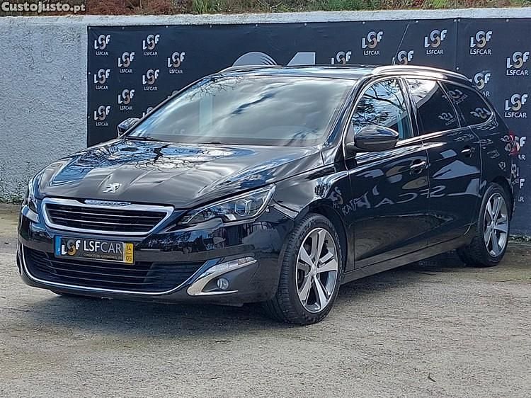 Usado Peugeot 308 SW Allure 115 HP (84 kW) 2014 Preto Carrinha