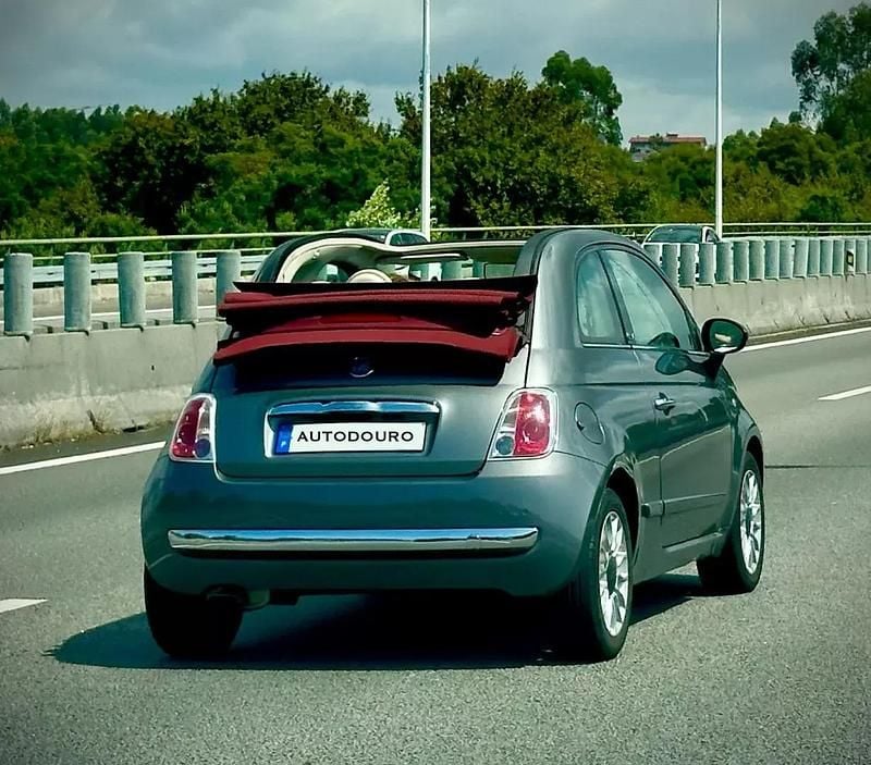 Cinzento Usado 2012 Fiat 500C Lounge Cabrios | € 8.590 (Preço justo) - Imagem 1/2
