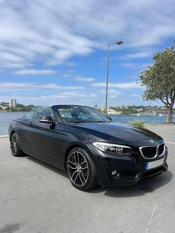 Preto Usado 2016 BMW 218 Cabrios | € 20.800 (Bom preço) - Imagem 1/4