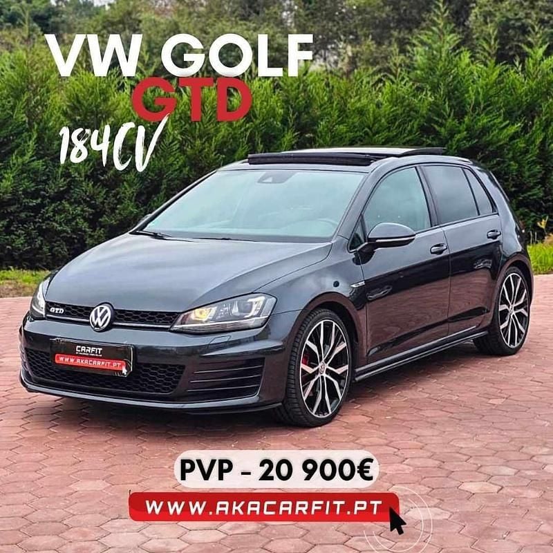 Cinza Usado 2016 VW Golf VII GTD Citadino | € 20.900 (Super Preço) - Imagem 1/4