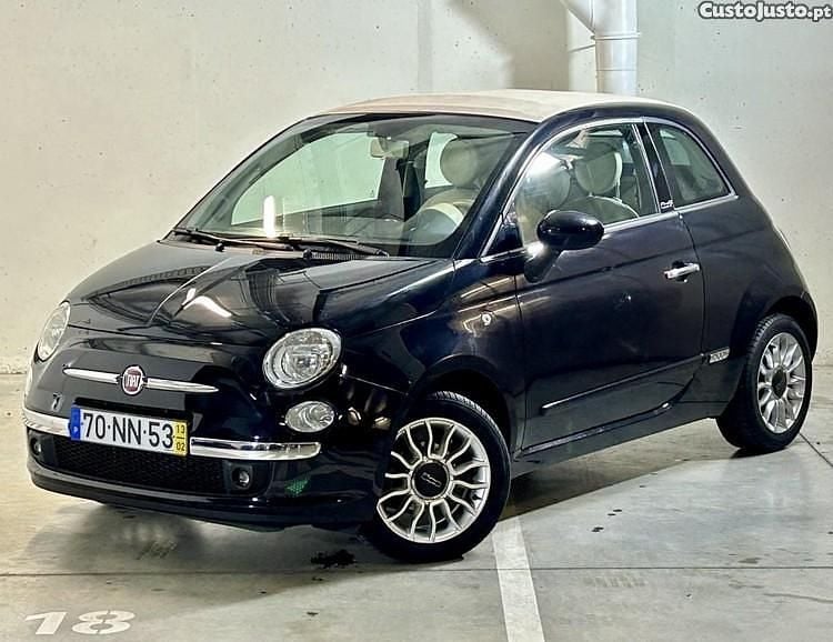 Azul Usado 2013 Fiat 500C Lounge Cabrios | € 8.900 (Super Preço) - Imagem 1/1