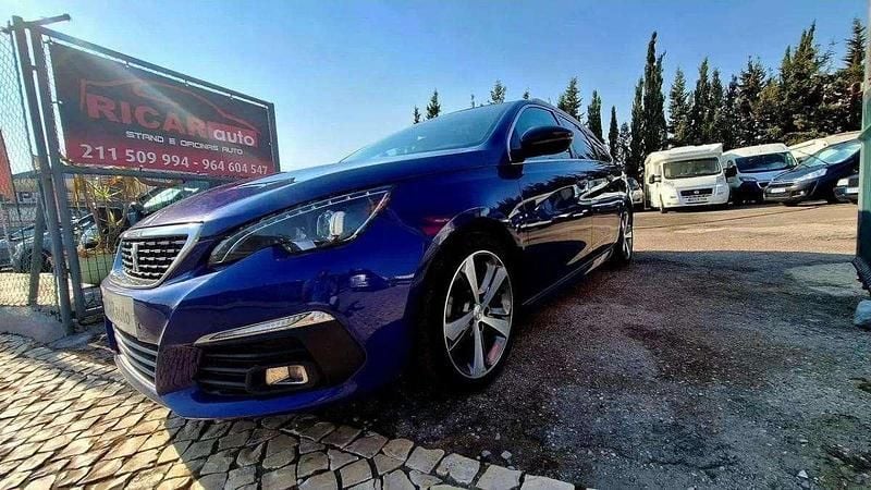 Usado Peugeot 308 SW GT-line 130 HP (95 kW) 2020 Azul Carrinha