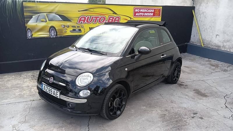 Preto Usado 2011 Fiat 500 Lounge Cabrios | € 7.990 (Preço elevado) - Imagem 1/4
