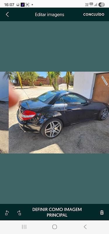 Preto Usado 2006 Mercedes SLK200 Cabrios | € 13.700 (Preço justo) - Imagem 1/4
