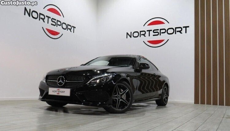 Preto Usado 2017 Mercedes C220 AMG line Coupé | € 34.900 (Caro) - Imagem 1/1