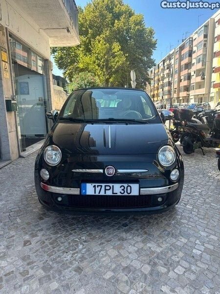 Usado Fiat 500C 69 HP (50 kW) 2014 Preto Cabrios