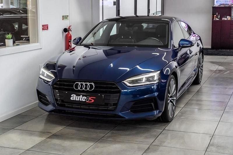 Azul Usado 2018 Audi A5 Sportback Citadino | € 32.950 (Preço justo) - Imagem 1/4