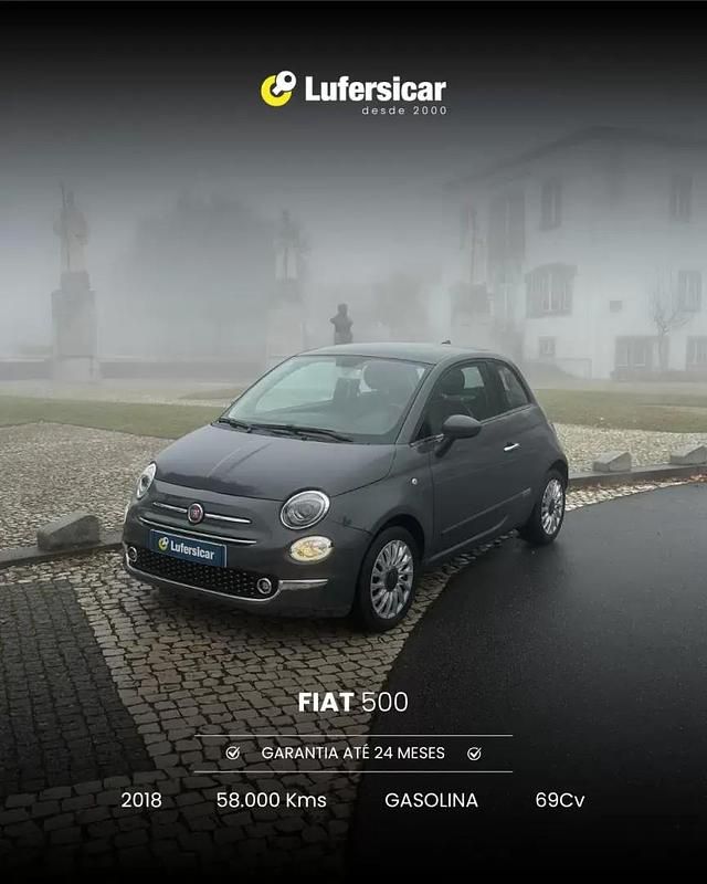 Usado Fiat 500 69 HP (50 kW) 2018 Cinza antracite Citadino