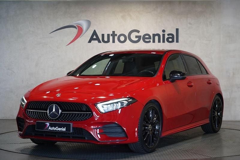 Usado Mercedes A180 AMG line 116 HP (85 kW) 2018 Vermelho Citadino