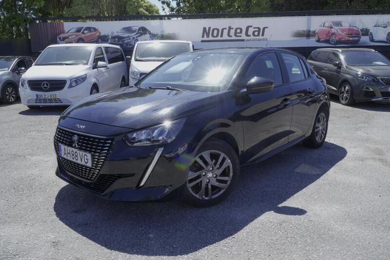 Preto Usado 2021 Peugeot 208 Citadino | € 11.150 (Bom preço) - Imagem 1/4
