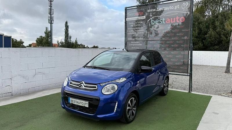 Azul Usado 2018 Citroën C1 Citadino | € 7.999 (Bom preço) - Imagem 1/4