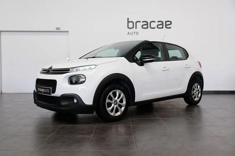 Branco Usado 2019 Citroën C3 Feel Citadino | € 9.900 (Bom preço) - Imagem 1/4