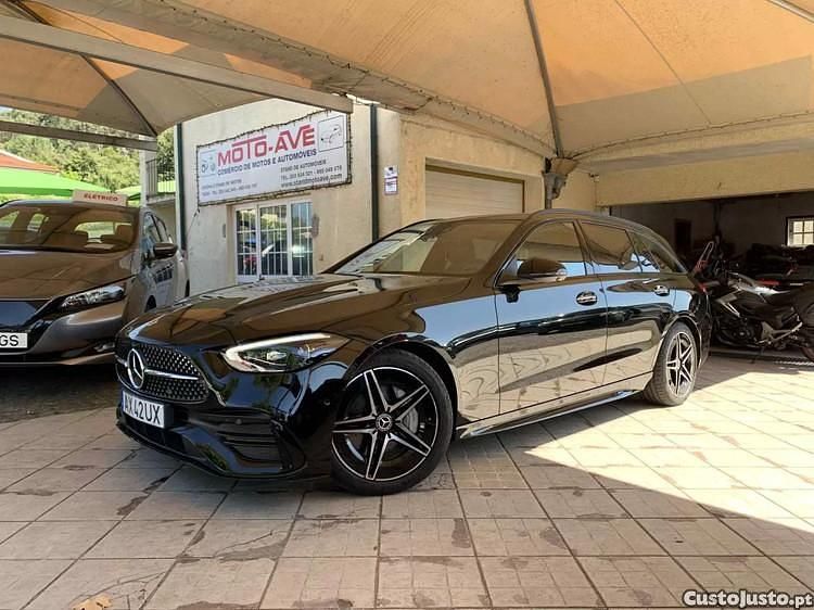 Preto Usado 2022 Mercedes C220 AMG line Sedan | € 54.500 - Imagem 1/1